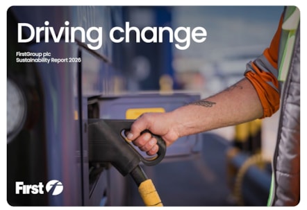 FirstGroup Sustainability Report 2026 Cover