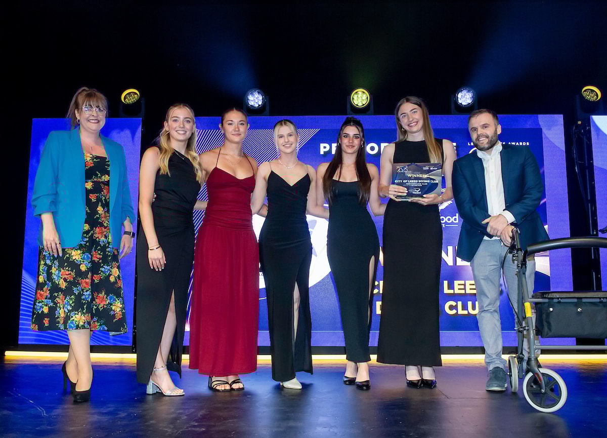 Awards 4: The evening's Performance Club award was won by City of Leeds Diving Club.