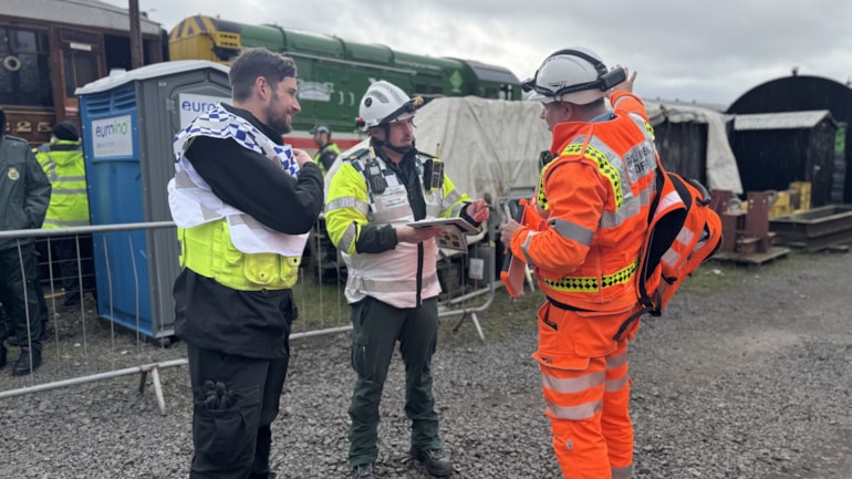 Emergency crews test out railway incident response plans with major exercise at the Severn Valley Railway