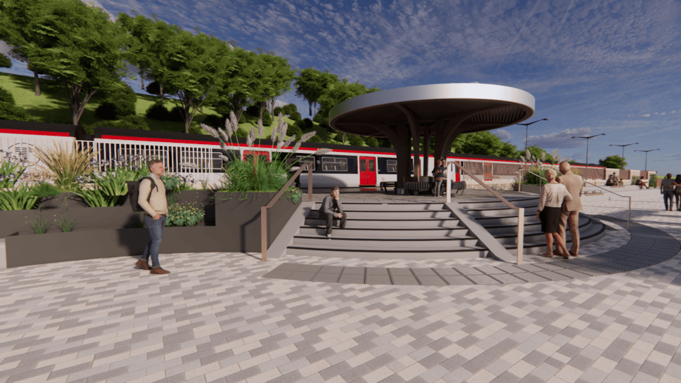 artist impression of Milford Haven Public Transport Interchange