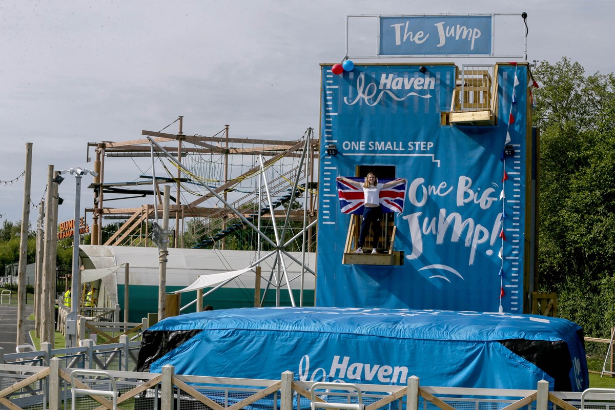 Vicky Holland on The Jump at Thorpe Park