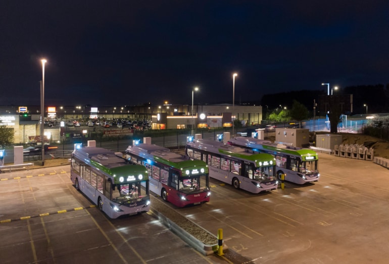 First Bus launches UK-first trial to support National Grid using electric bus depots