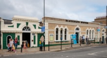 Blackheath station entrance repainted