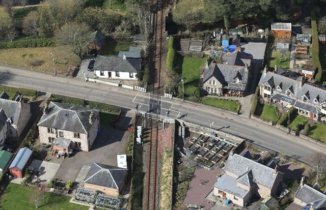 Upgraded Dingwall level crossings approach completion: Dinwall No 1