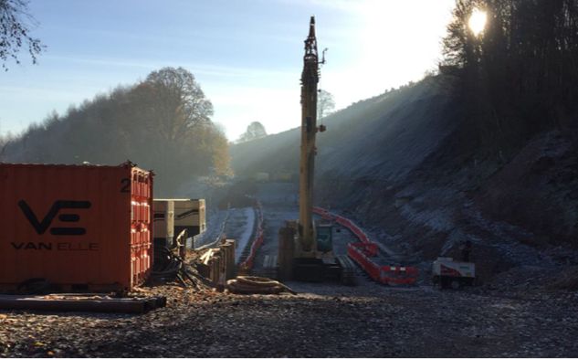 Iconic Settle-Carlisle railway line on schedule to re-open in March 2017: Work ongoing at Eden Brows, December 2016