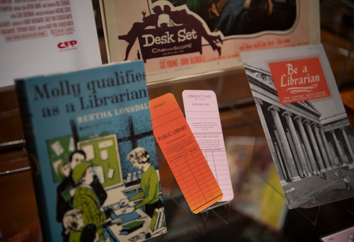 Library collections about libraries. Credit Alison Gibson, National Library of Scotland-3