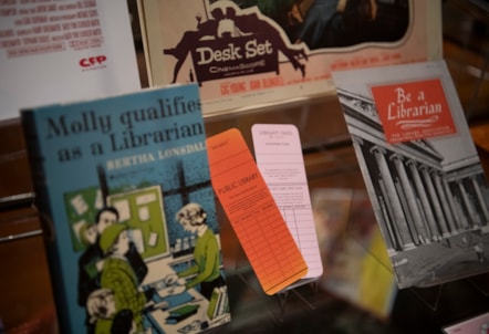 Library collections about libraries. Credit Alison Gibson, National Library of Scotland-3