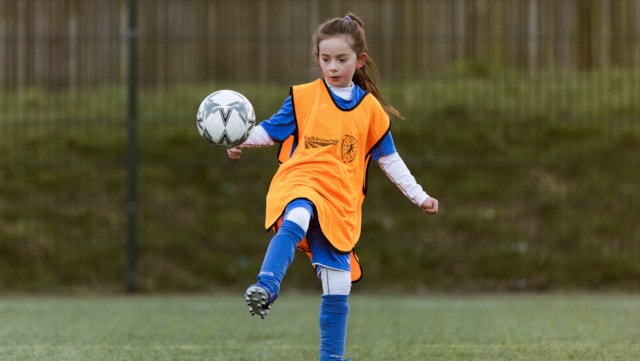 Trespassing shown red card in rail safety football workshops: Network Rail - SFA partnership - Hillwood FC 1