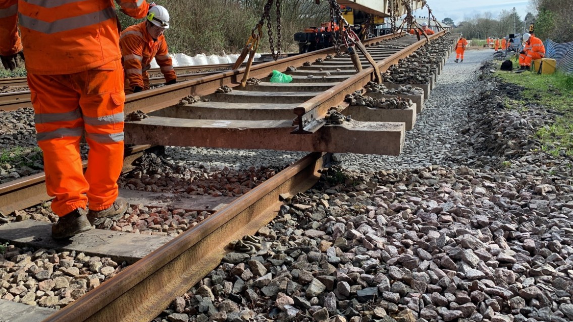 Trains resume in Cornwall as major signalling upgrade reaches key milestone: Cornwall track close up hero image size