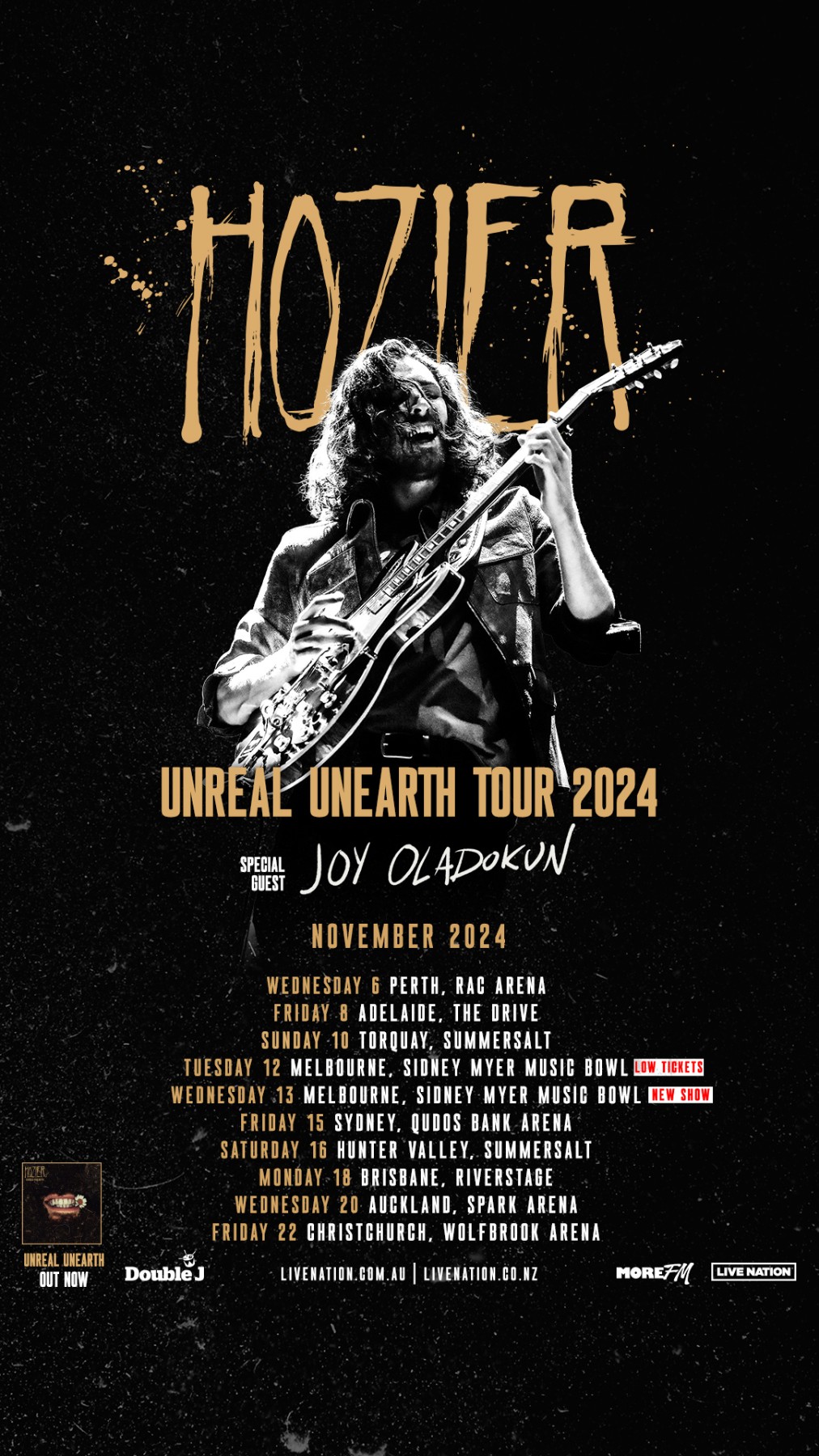 HOZIER AUNZ - TOUR DATES