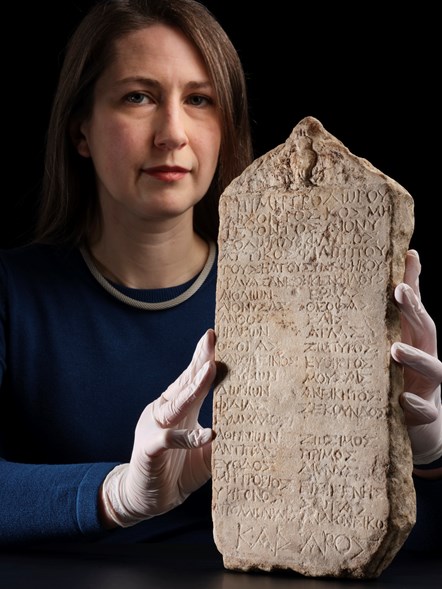 marble stele inscribed with an Athenian ephebic list. Copyright National Museums Scotland  (7)