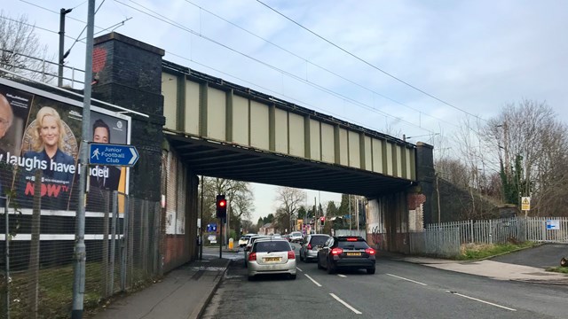 Slade Lane bridge Levenshulme February 2020