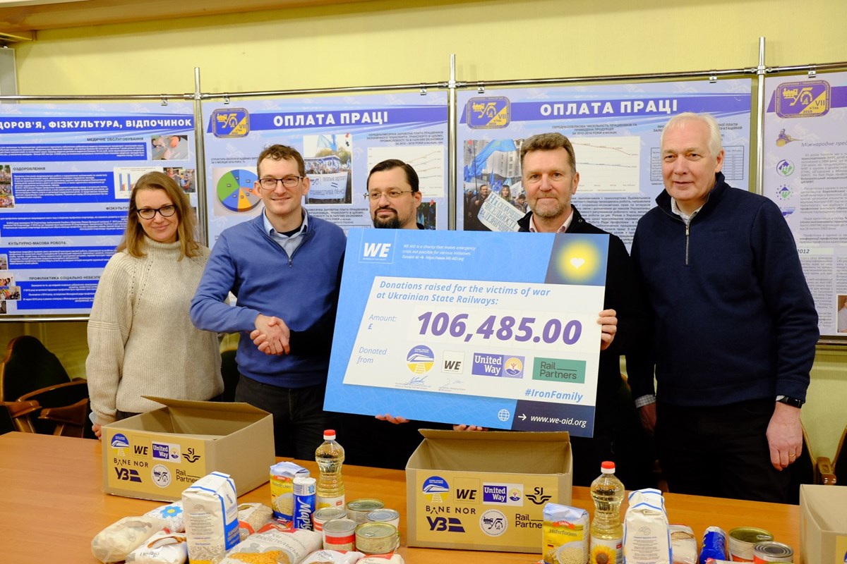 Rail Partners delegation with Oleksii Semerun, Leader of the Trade Union of Railway Workers and Transport Builders of Ukraine