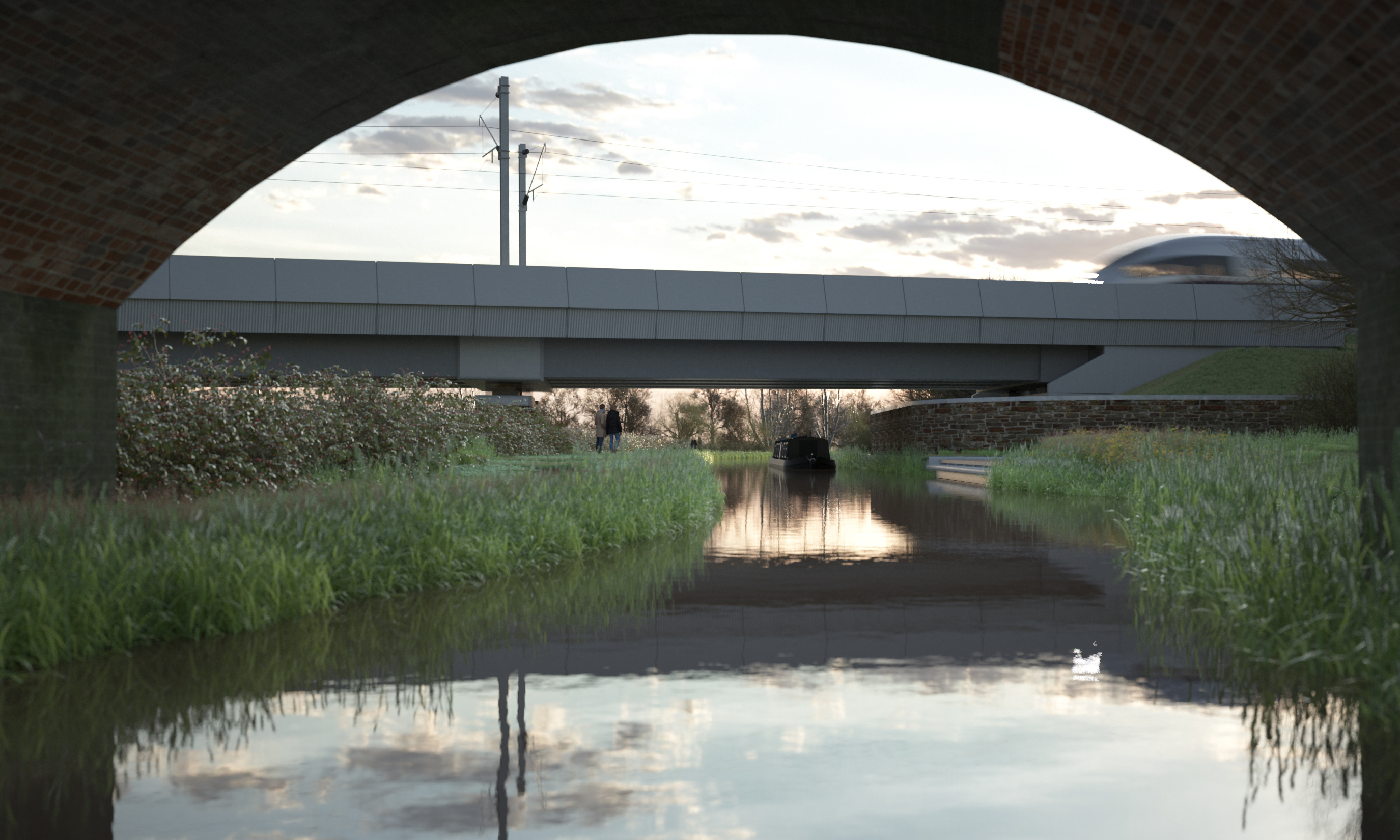 View Of The Oxford Canal Viaduct From Under The Adjacent Canal Bridge 51365   1f0ac4908fff43748efb809a2a284ef0 