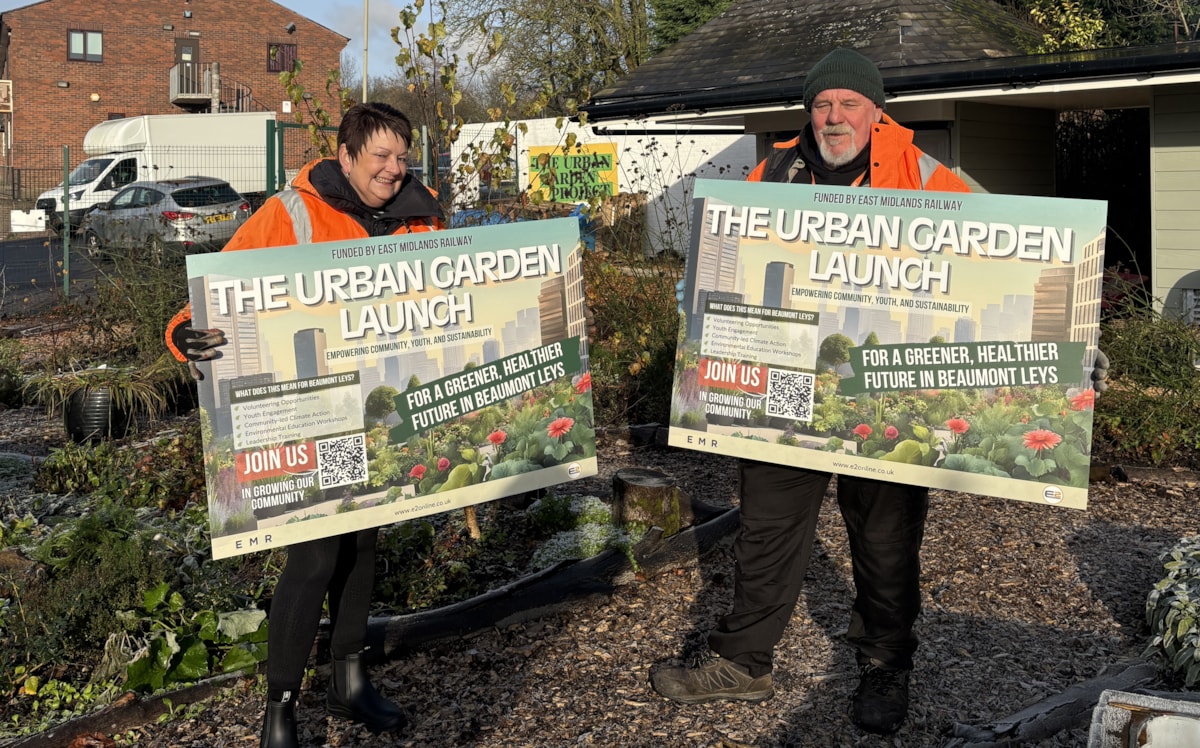 Craig Ward - Urban Garden Coordinator and Sarah Ayres Urban Garden Engagement worker. 