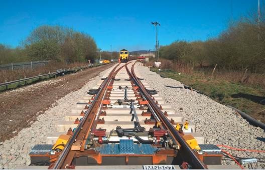 New track installed at Ashton Moss north junction - April 2018
