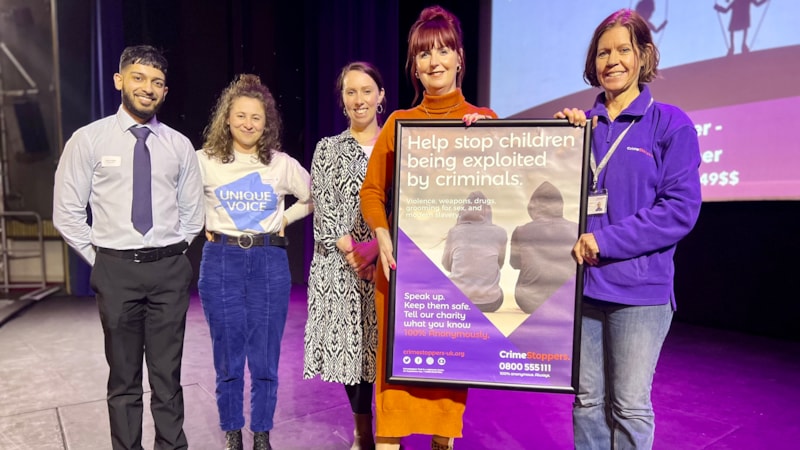 CrossCountry, Crimestoppers and Unique Voice launch the new resources in Redruth 2