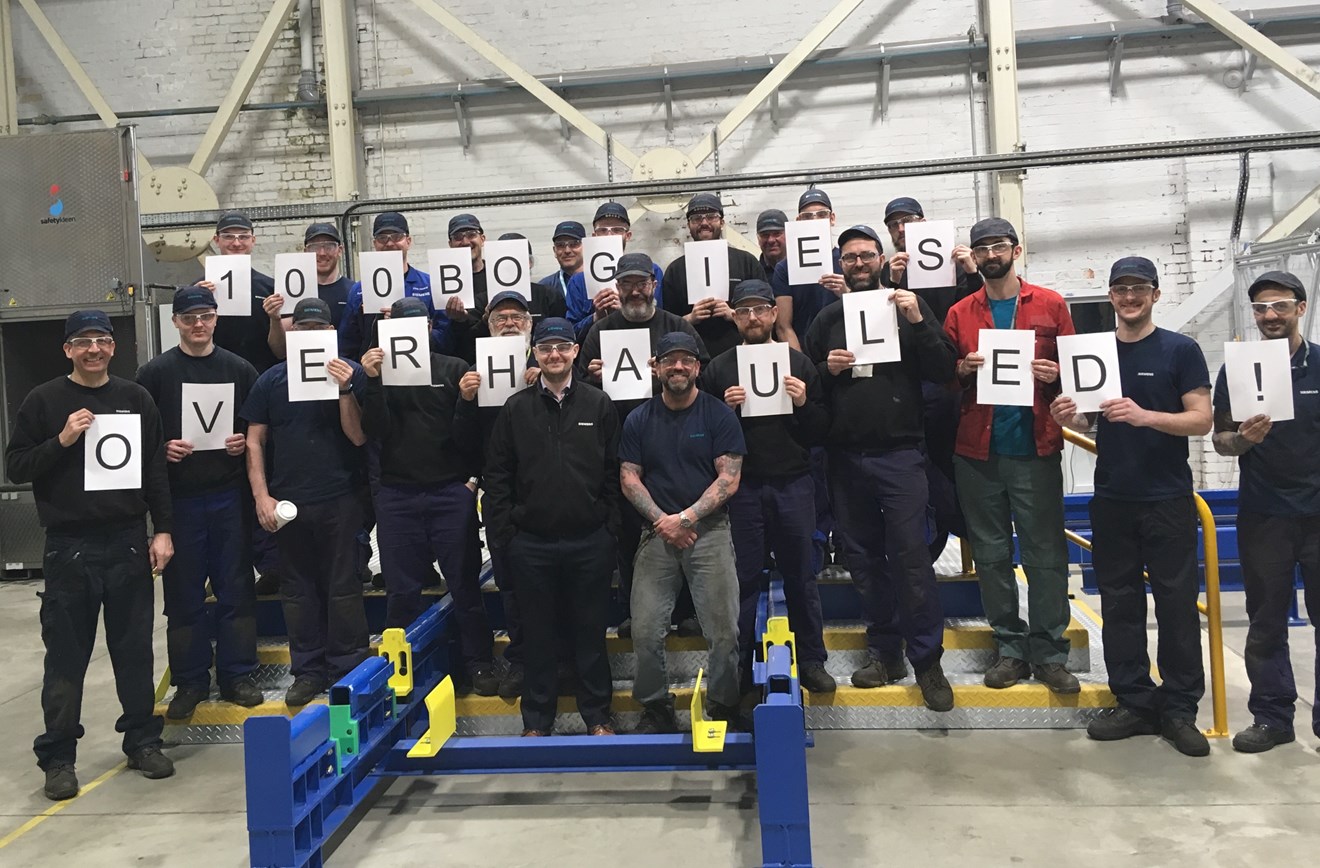 100th bogie completed at new Siemens Bogie Service Centre: 100th-Bogie