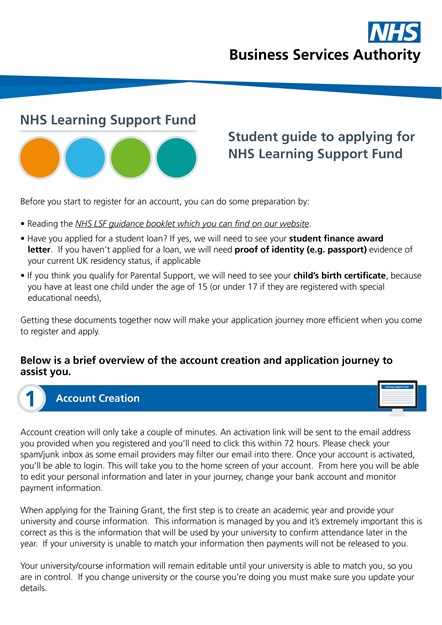 NHS LSF student guide to applying 2023-24 (V1) 08.2023
