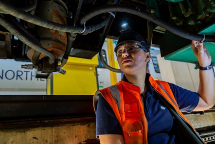 This image shows Kate Towns at Neville Hill depot