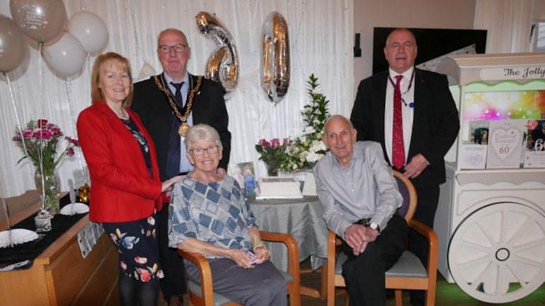 Andrew and Ellen Carmichael celebrate Diamond Wedding Anniversary