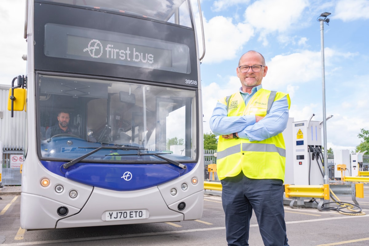 Steve Moyle, General Manager, First Bus York at James Street depot