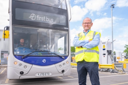 Steve Moyle, General Manager, First Bus York at James Street depot