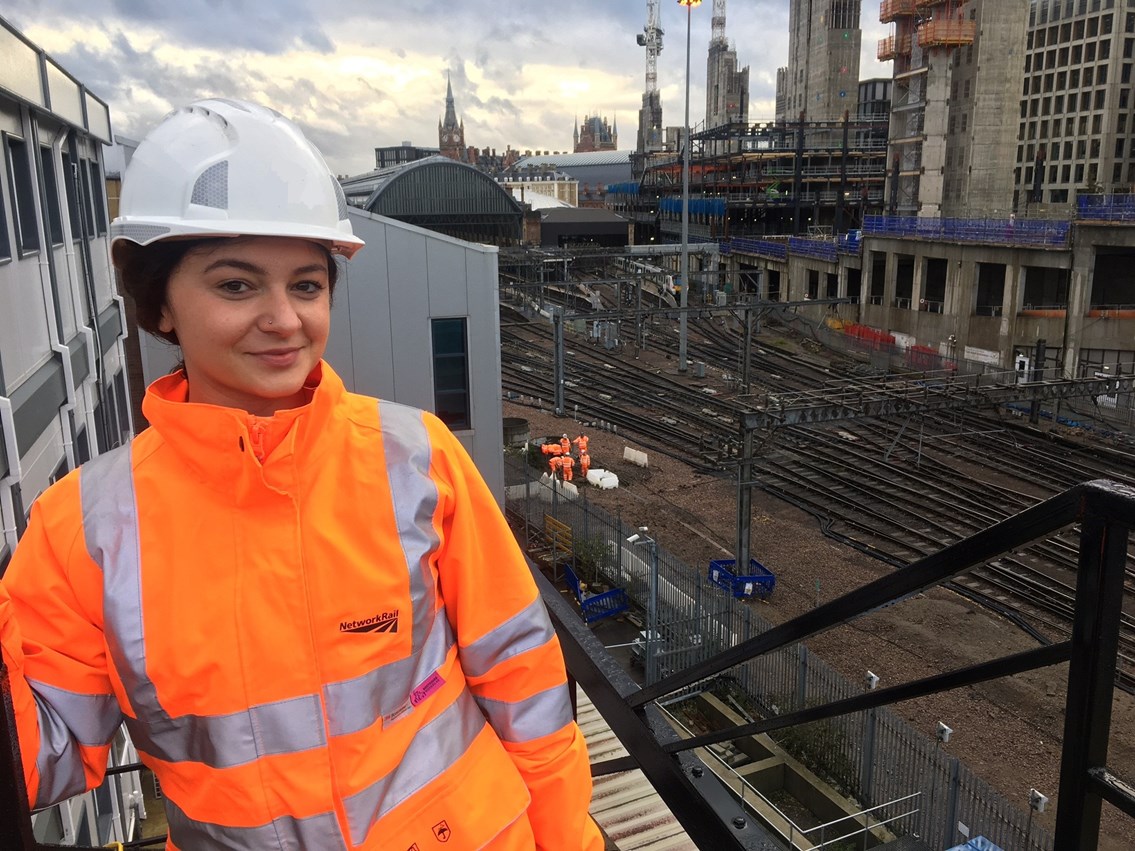 Hundreds of Network Rail staff work on the King's Cross remodelling project over the Christmas period