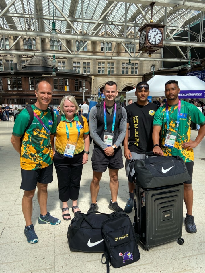 St Helena team