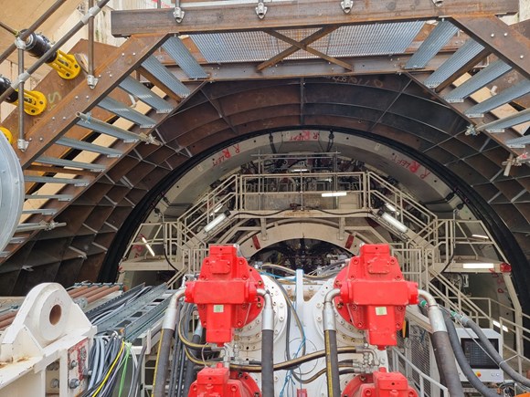 TfL Press Release - Tunnelling underway for new river crossing at Silvertown: TfL Image - TBM shot 2