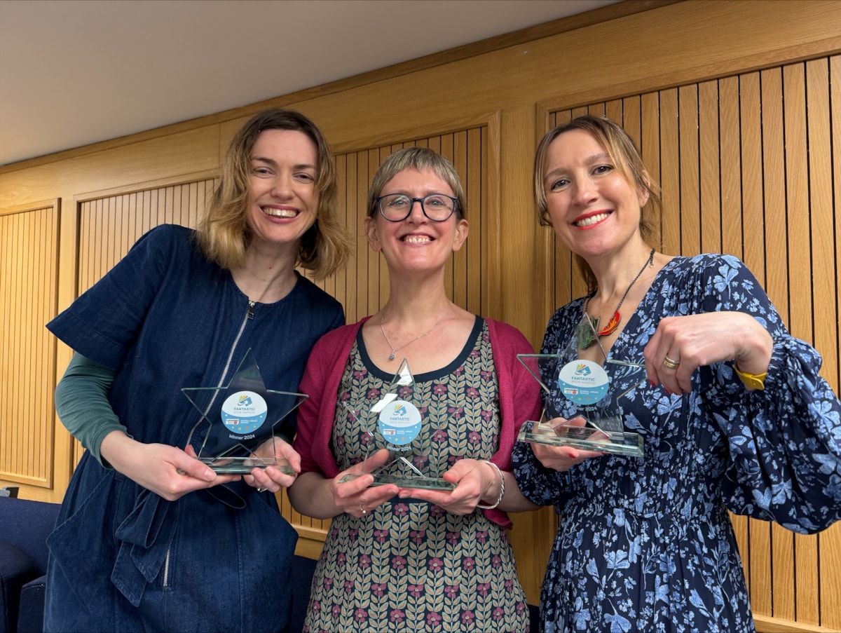 L-R, Hannah Moffatt, Liz Flanagan and Jenny McLachlan.