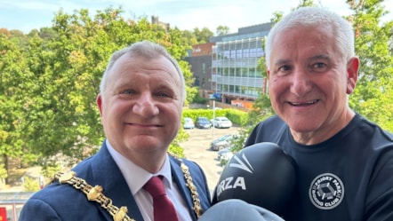Mayor Pete Lowe and Leader Patrick Harley