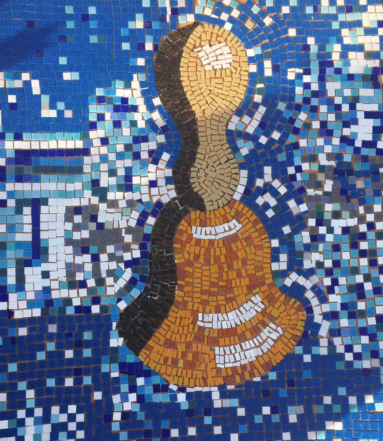 Sounds Good: One of the music-themed mosaics created for a similar project.