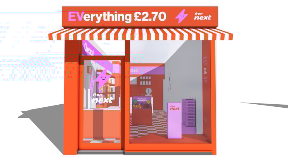 EVerything £2.70 is E.ON Next's pop up shop which showcases the value of overnight EV charging with the Next Drive tariff.