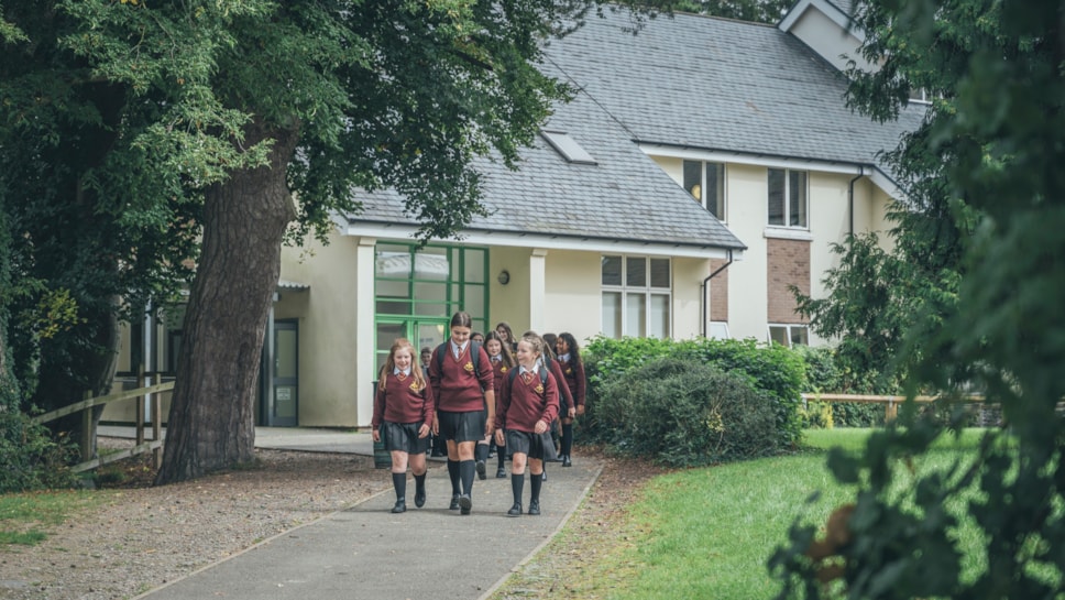 Pupils at Ysgol Dyffryn Conwy, Llanrwst