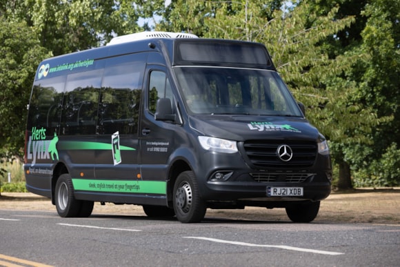 HertsLynx Dacorum “Life Changing” Bus Service Celebrates First Year Anniversary: HertsLynx bus on the road