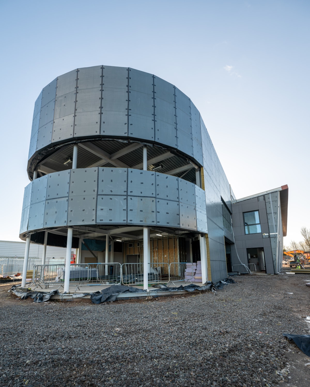 Build progression of the University of Cumbria's Barrow campus