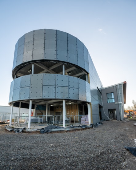 Image showcasing the progress of the construction of the new University of Cumbria's Barrow Campus