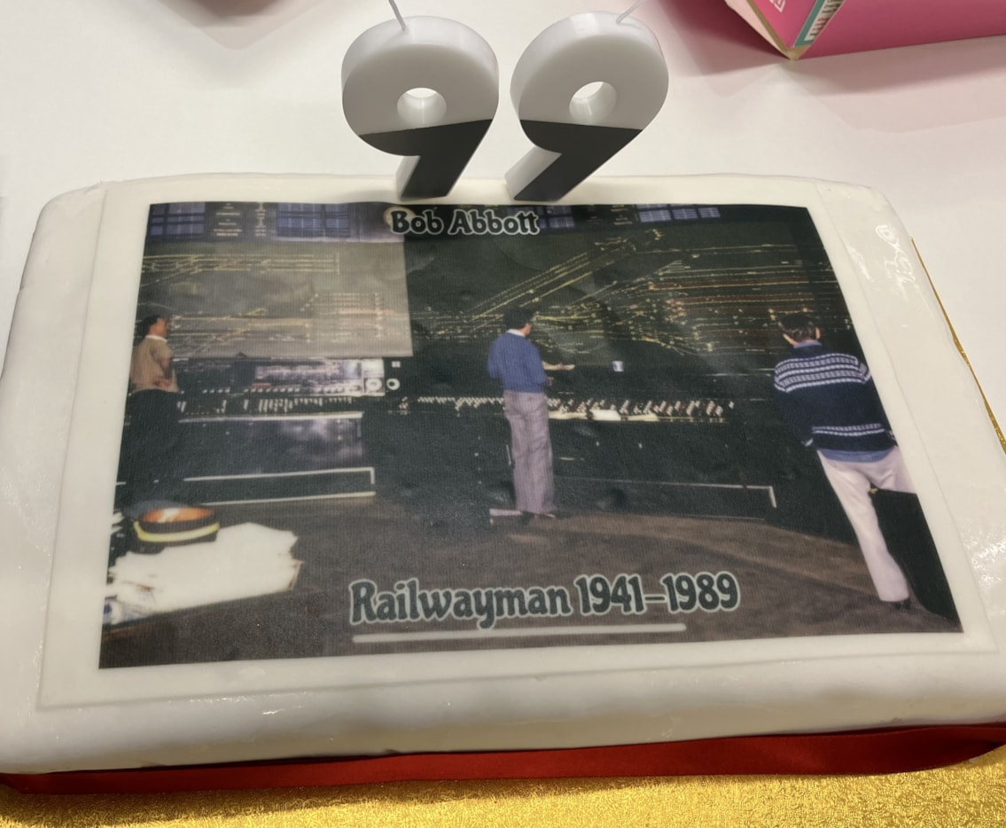 Bob Abbott's birthday cake