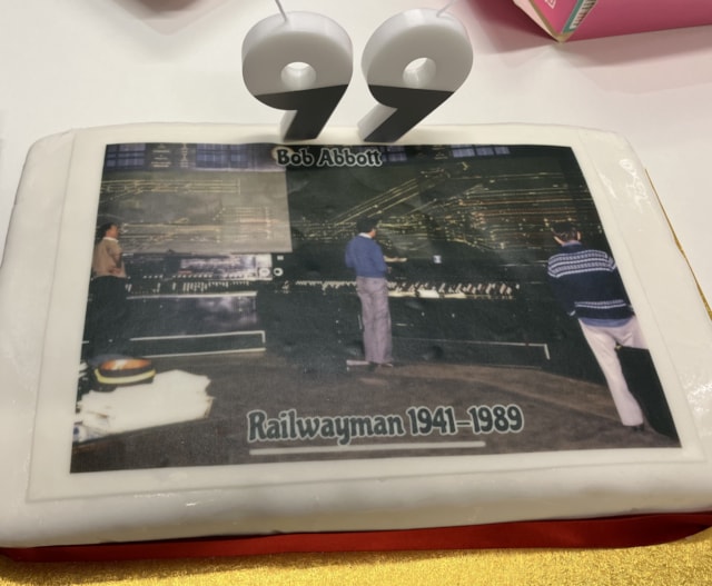 Bob Abbott's birthday cake