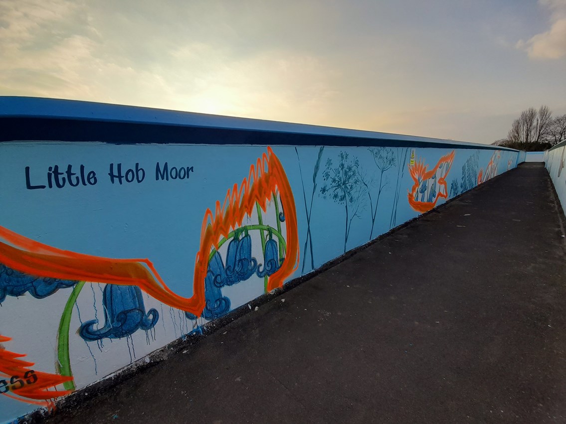Little Hob Moor design on Love Lane bridge, Photo credit Emma Garness