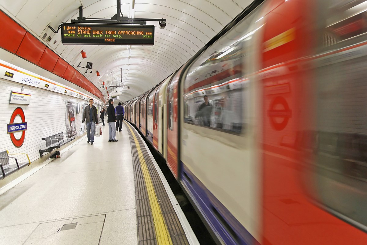 Tube at Liverpool Street