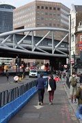 TfL Image - Streetspace widened pavement London Bridge