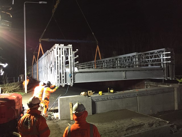 Old Kilpatrick installation of Bailey Bridge