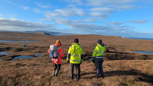 World Peatlands Day celebrated with record restoration figures in Scotland: Manouk Wilkinson at a peatland restoration site in Shetland