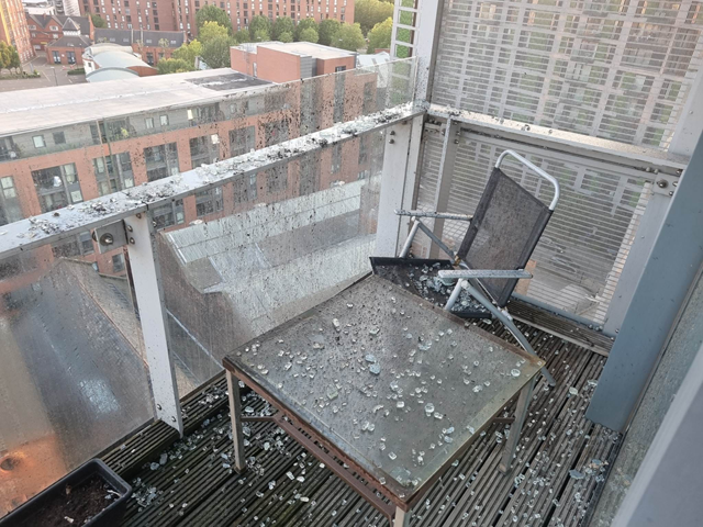 GMFRS - Balcony fire 1