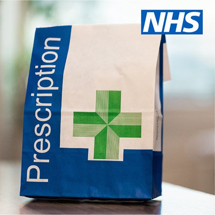 NHS prescription bag