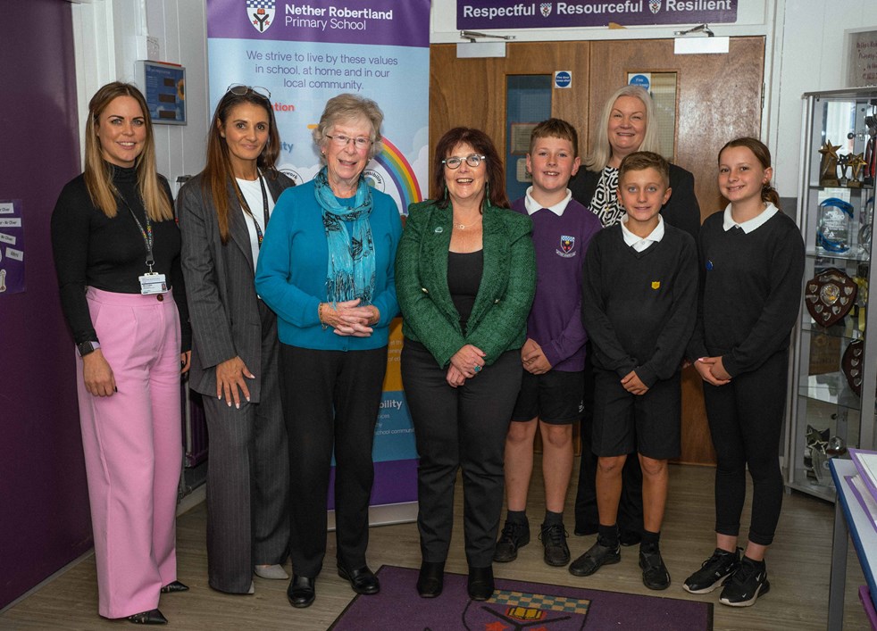 Gillian Hamilton, Interim Chief Executive of Education Scotland visits East Ayrshire