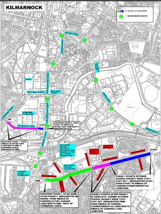 ARA to resurface Kilmarnock s Hurlford Road and Holmquarry Road