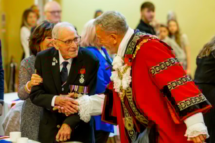 Joe Bullock and the Mayor of Dudley